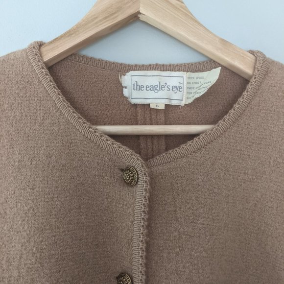 Vintage The Eagle's Eyes | Wool Sweater Cardigan - Picture 8 of 9